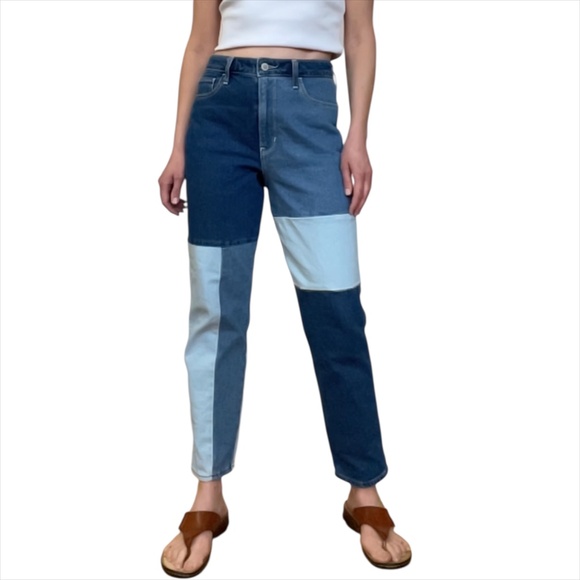 HOLLISTER Patchwork Mom Jeans ➡️ 27 - Picture 1 of 15